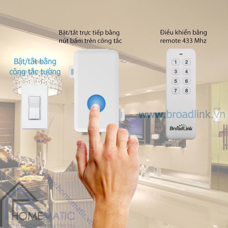 XẢ KHO -  Công tắc Wifi Broadlink bestcon SCB1E Bản quốc tế - Chính hãng - Mới nguyên Seal BTC01