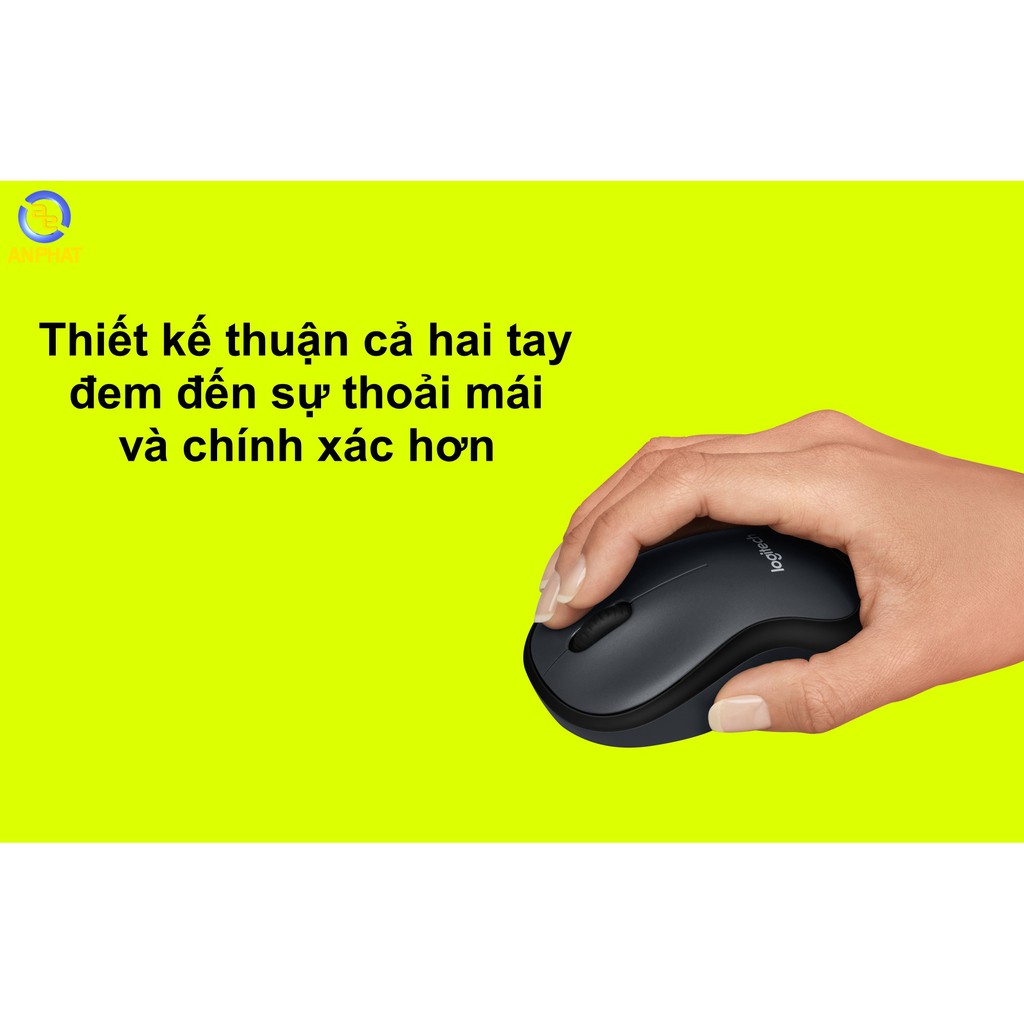 Chuột không dây Logitech M221 (Silent Mouse) - BH 36 tháng