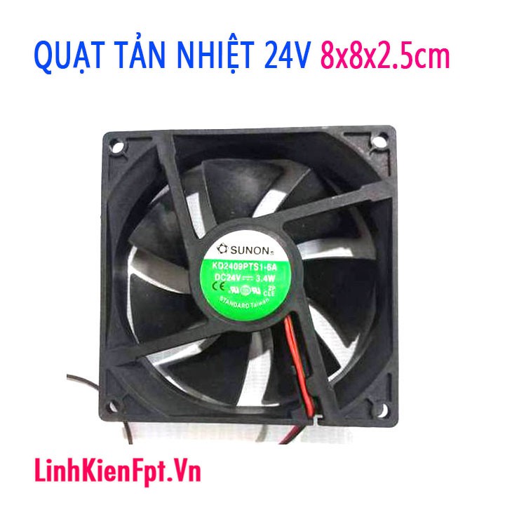 Quạt tản nhiệt 24V 8x8cm