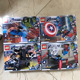 Sỉ khay lego avenger ( khay 16 hộp )