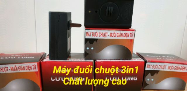 COMBO 01 Máy Cửu Long Đuổi Chuột - 01 Thiết Bị Đuổi Chuột Muỗi Gián Dùng Sóng Siêu Âm Hiệu Quả Chất Lượng Cao