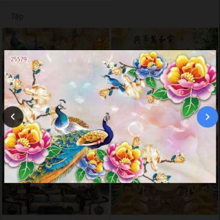 Tranh 3D dán tường in vài lụa cao cấp