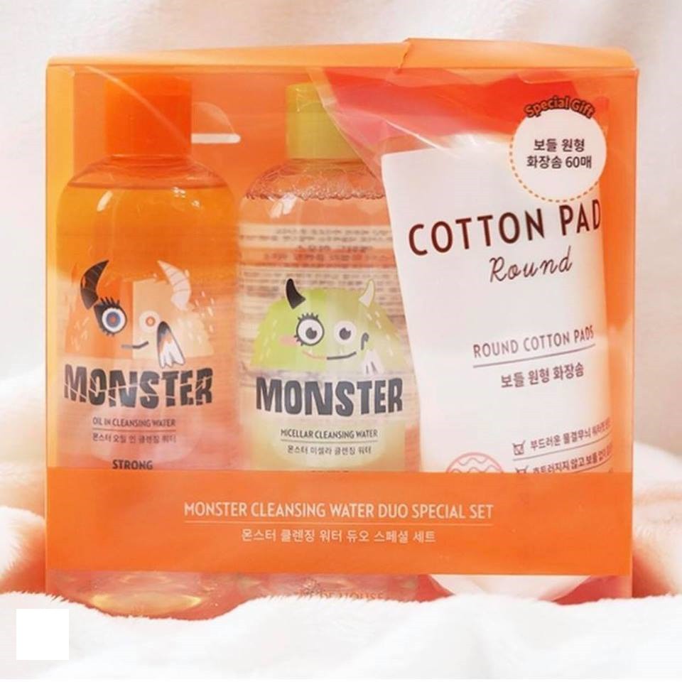 Set tẩy trang MONSTER CLEANSING WATER DUO SPECIAL SET