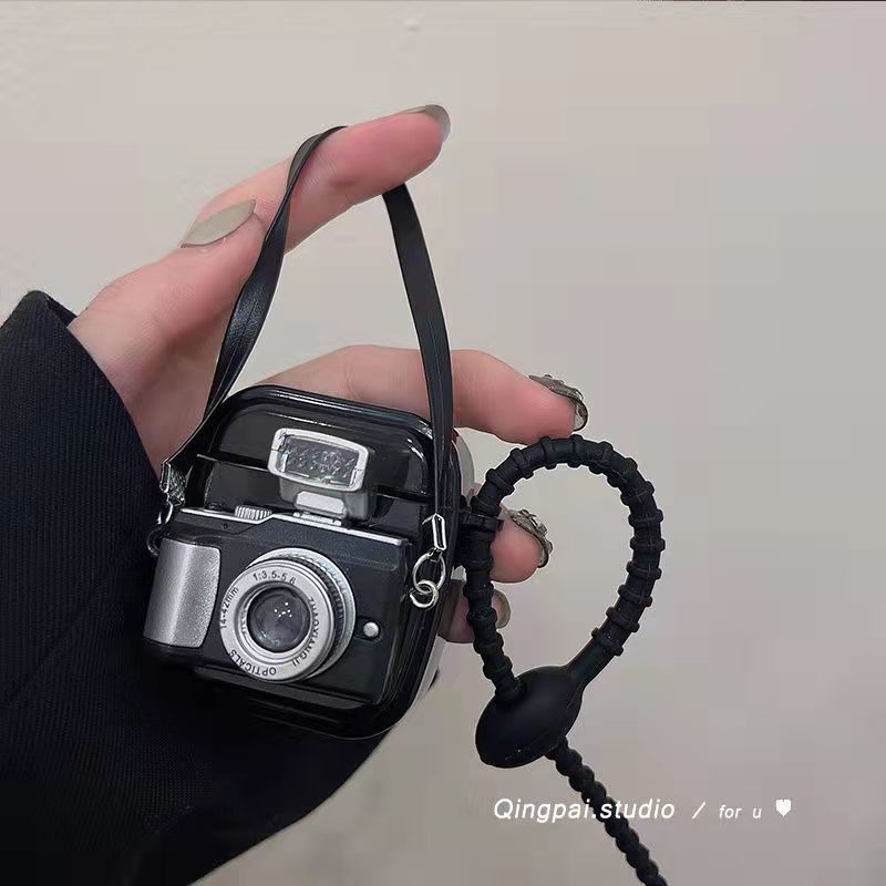 Vỏ Bảo Vệ Hộp Đựng Tai Nghe Hình Camera Cho Airpods 3 1 / 2 / 3