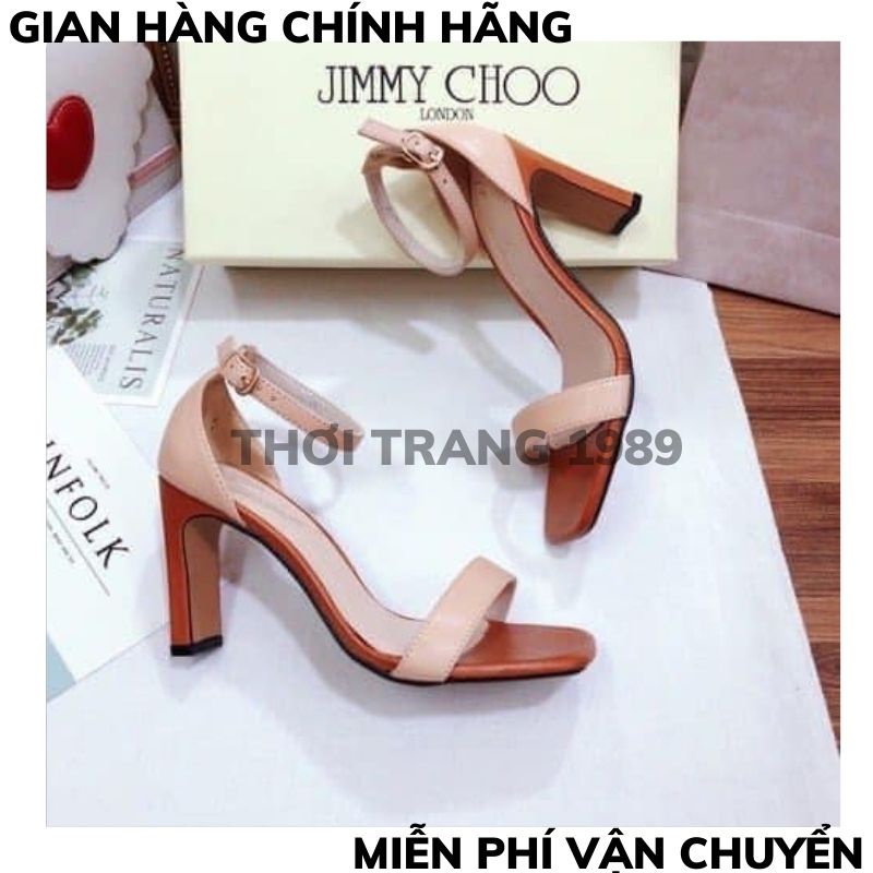 SANDAL cao gót DẸP PHỐI MÀU 7CM khoá cài diện tết siêu hót. MET SHOP 1989