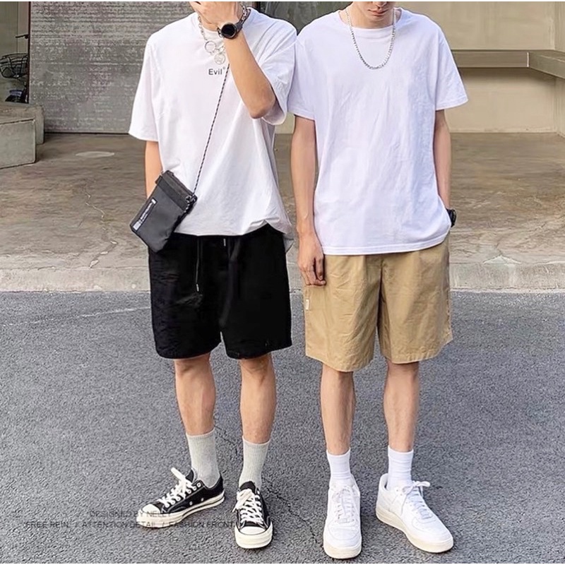 Quần short kaki basic Unisex