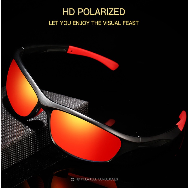 Nam nữ Kính râm thể thao phân cực dành cho người lái xe Ô tô Kính nhìn ban đêm Chống lóa Kính râm lái xe phân cực