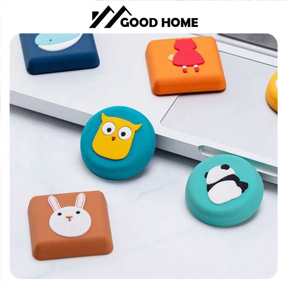 Miếng cao su chặn cửa dán tường chống va đập 2 kiểu tròn vuông -GoodHome