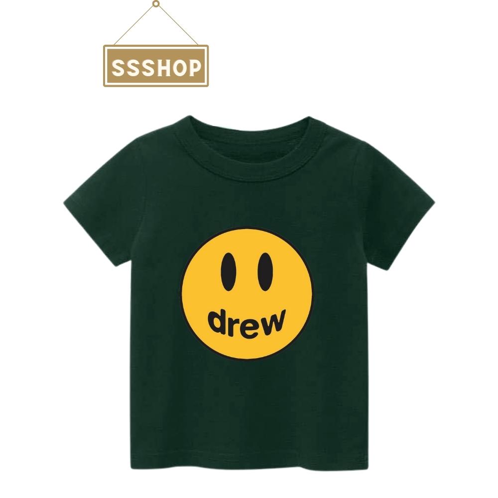 Áo thun trẻ em in hình 𝐃𝐑𝐄𝐖 𝐇𝐎𝐔𝐒𝐄 𝐬𝐢ê𝐮 𝐝ễ 𝐭𝐡ươ𝐧𝐠, Chất liệu cotton thoáng mát, hình in không bong tróc SSSHOP