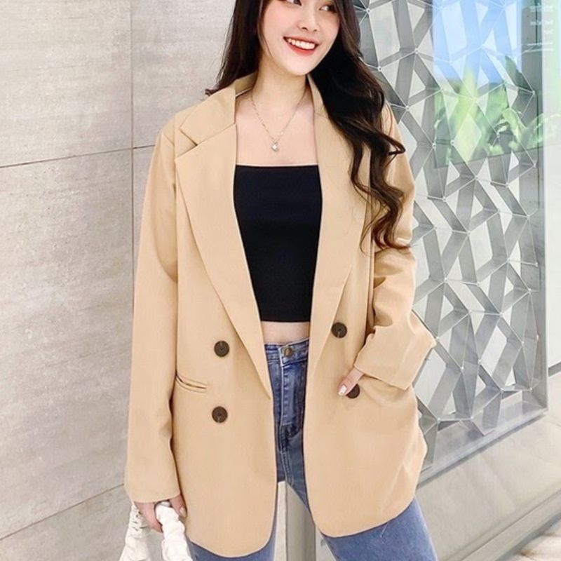ÁO KHOÁC BLAZER CAO CẤP , ÁO VEST NỮ HÀN QUỐC UNISEX | BigBuy360 - bigbuy360.vn