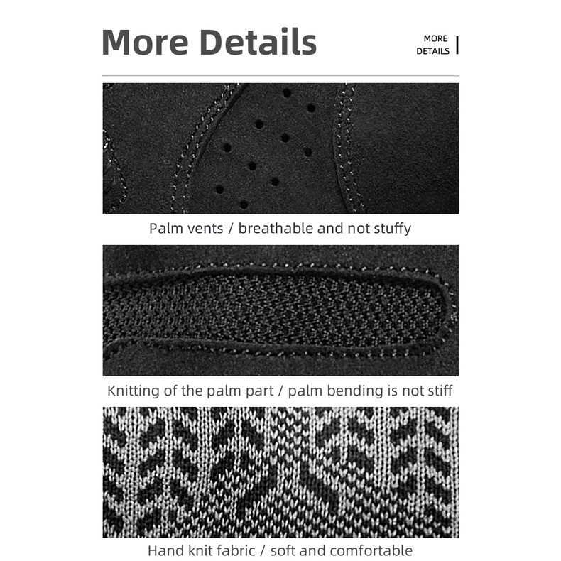 ROCKBROS Cycling Gloves Men SBR Shockproof Breathable Knitted Comfortable Bicycle Accessories