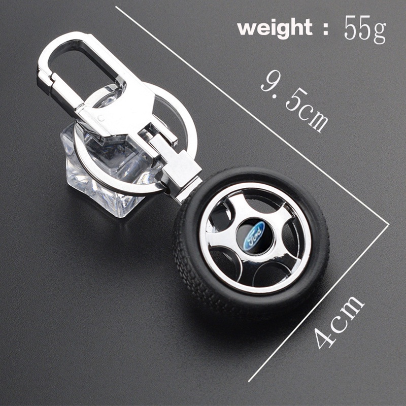 Móc Khóa Kim Loại Hình Logo Xe Hơi Ford