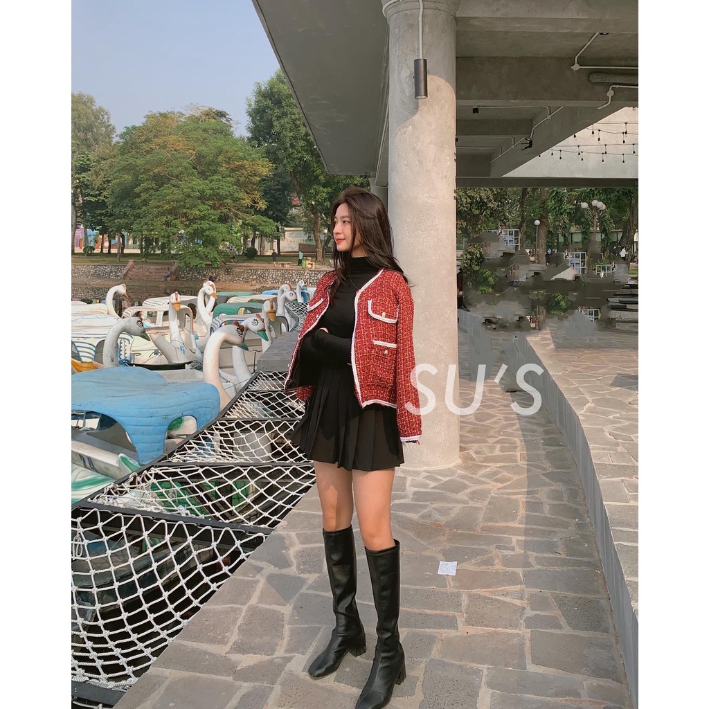 Áo khoác dạ tweed phối viền A2152 SUSTORE | BigBuy360 - bigbuy360.vn