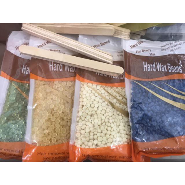 (Free que gỗ) 100g Sáp wax lông nóng dạng hạt đậu Viên Hard Wax Beans loại 1 | BigBuy360 - bigbuy360.vn