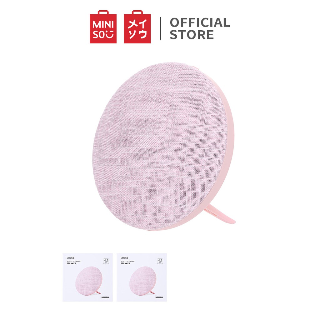 Loa vải Miniso không dây D9 (Hồng nhạt) - Hàng chính hãng