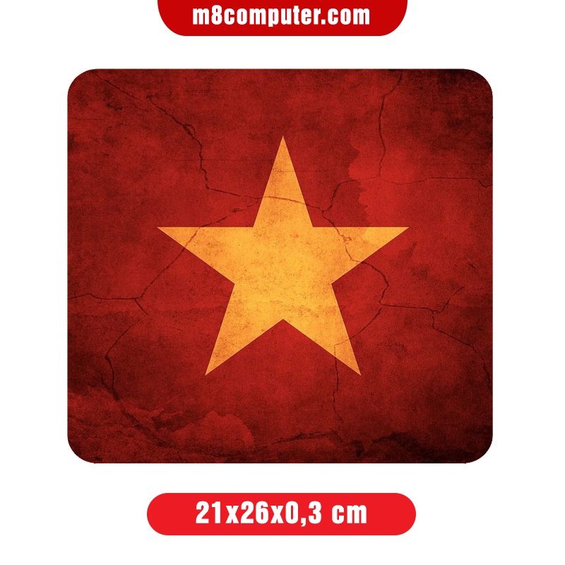 Miếng Lót Chuột Cờ Việt Nam - Mini Size - Big Size