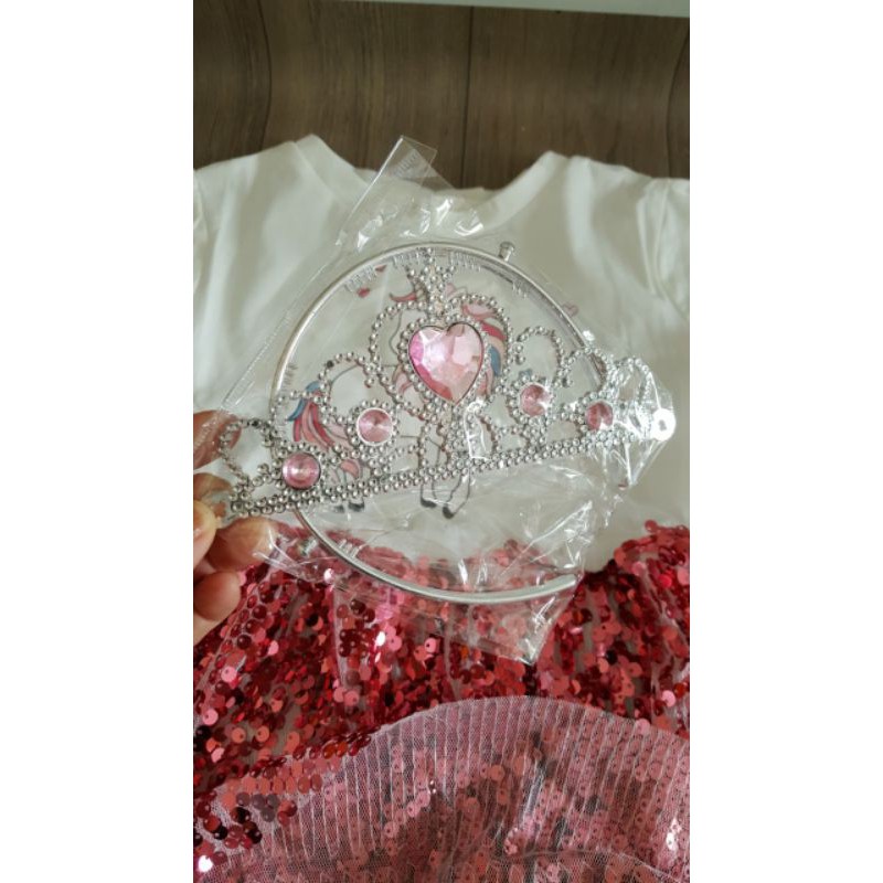 Váy bé gái sequin pony