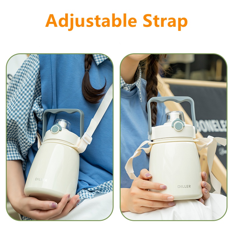 Bình nước giữ nhiệt DILLER MLH8996 thép không gỉ 1100ml tiện lợi