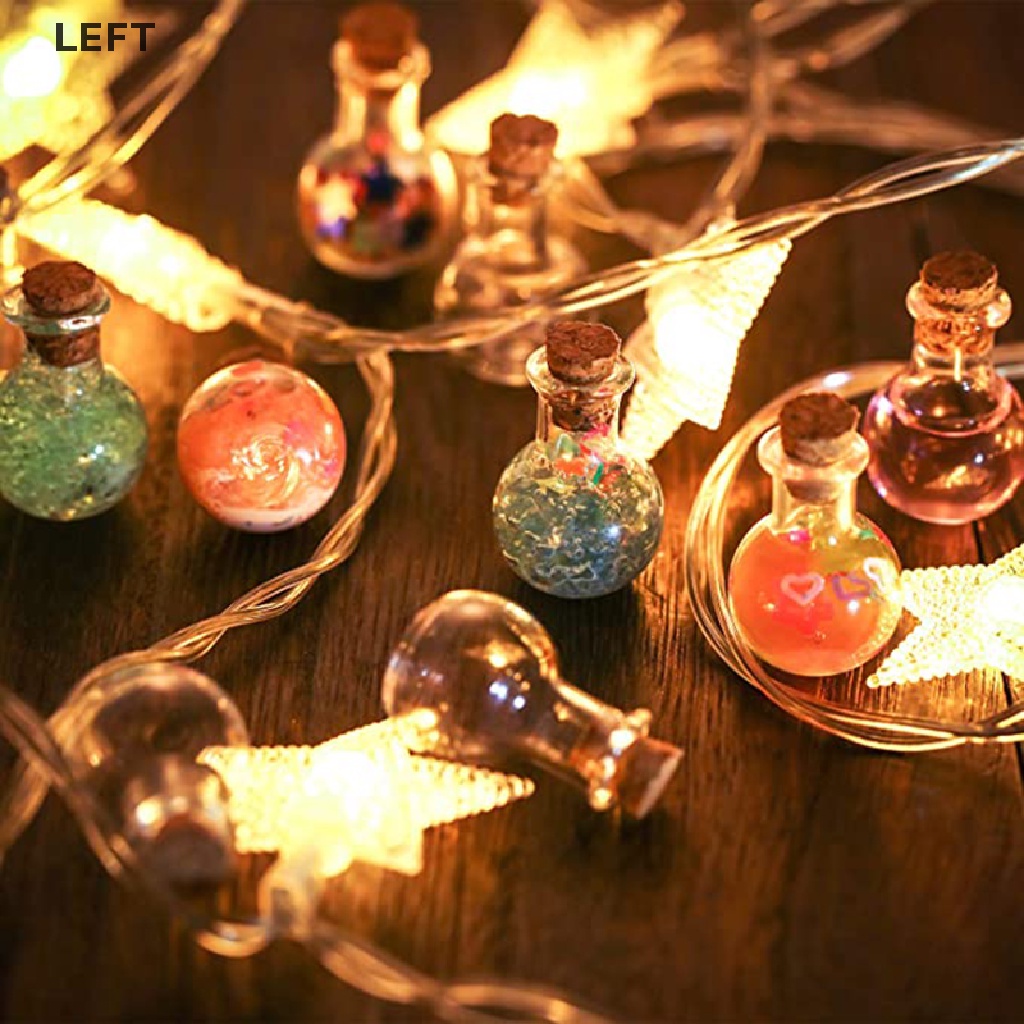 Le 10x Small Glass Bottles Miniature Potion Bottle Mini Cork Glass Vials Wedding my