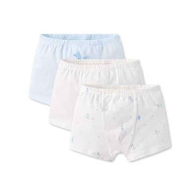 Quần lót trẻ em tốt 3 Bộ quần short tam giác bé trai 3 góc cotton loại A quần short tam giác bé trai bé gái