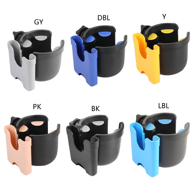 Giá Đỡ Cốc Nước 2 Trong 1 Đa Năng Gắn Xe Đẩy Em Bé