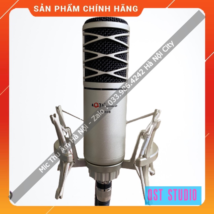 Mic Thu Âm AQTA AT808 Hàng Loại 1 . Độ Nhạy Cực Cao , Thiết Kế Trẻ Trung , Cực Kỳ Bắt Mắt . Bảo Hành 12 Tháng