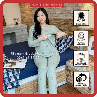 Bộ đồ bầu 2in1 bèo ngực kéo khóa mickey ( có video )