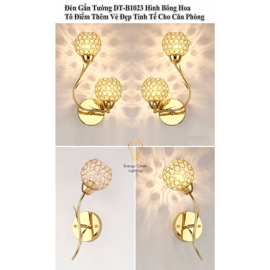 Đèn Gắn Tường Energy Green Lighting DT-B1023 Hình Bông Hoa Tô Điểm Thêm Vẻ Đẹp Tinh Tế Cho Căn Phòng