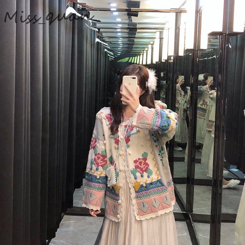 Áo Khoác Cardigan Dệt Kim Dáng Rộng Phong Cách Hàn Quốc Thời Trang Mùa Xuân 2022