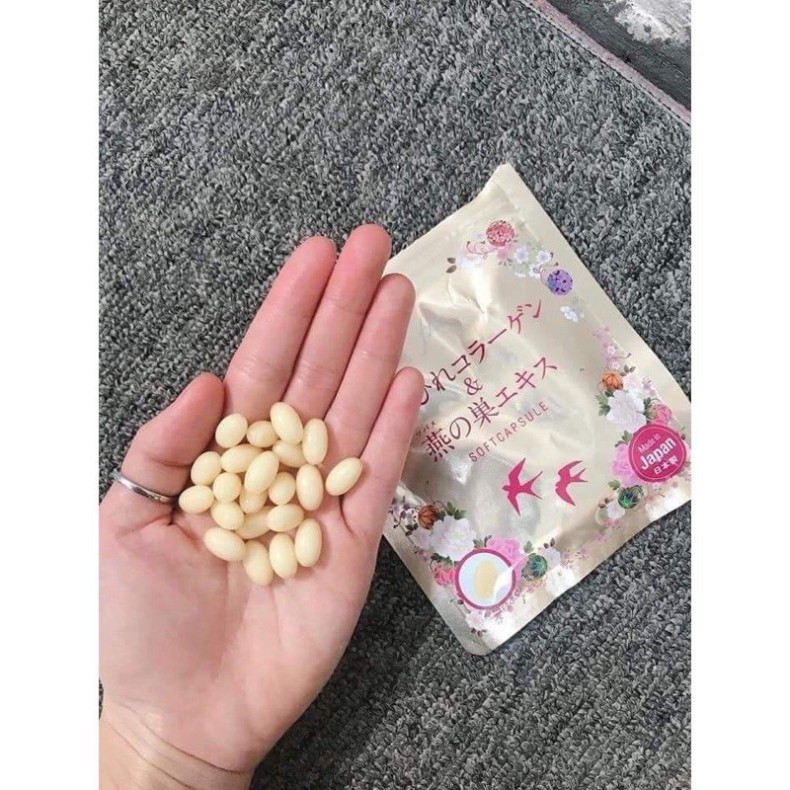 Nội địa Nhật - Collagen Tươi chiết xuất tổ yến 30 Viên- Chống Lão Hóa Da và Tốt Cho Sức Khỏe.