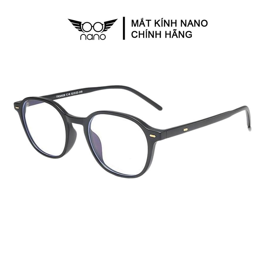 Gọng kính cận nam nữ, kính gọng dẻo MKSV 30028 gọng đa giác bền bĩ phong cách Hàn Quốc chống tia UV
