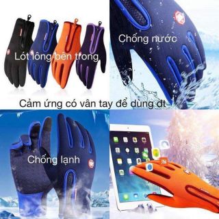 Gang tay xe máy chống nước (giao màu ngẫu nhiên)