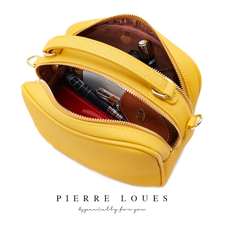 Túi đeo chéo PIERRE LOUES cỡ lớn thời trang thanh lịch dành cho nữ