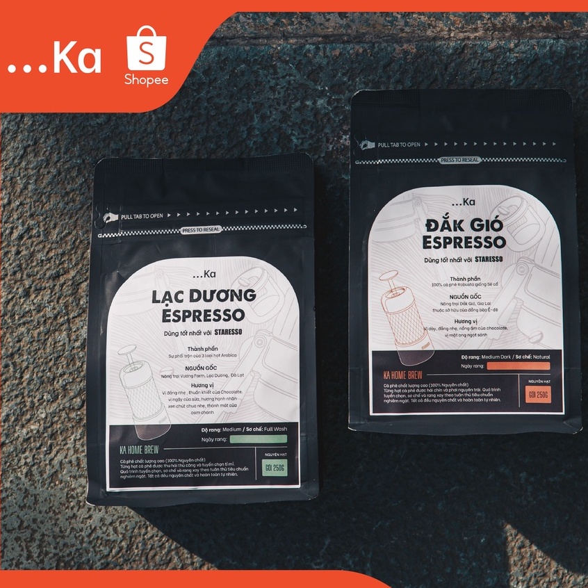 COMBO Dark Gió-Lạc Dương, Cà phê rang xay nguyên chất pha Espresso dùng tốt nhất với Staresso, Wacaco - KaHomebrew | BigBuy360 - bigbuy360.vn