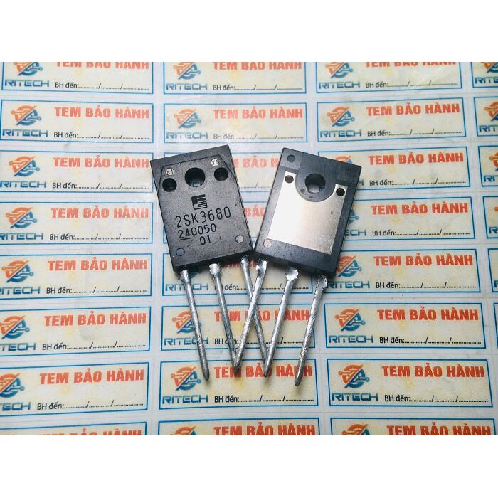 Combo 2 chiếc K3680 2SK3680 Mosfet kênh N 52A 500V tháo máy Hàng chính hãng