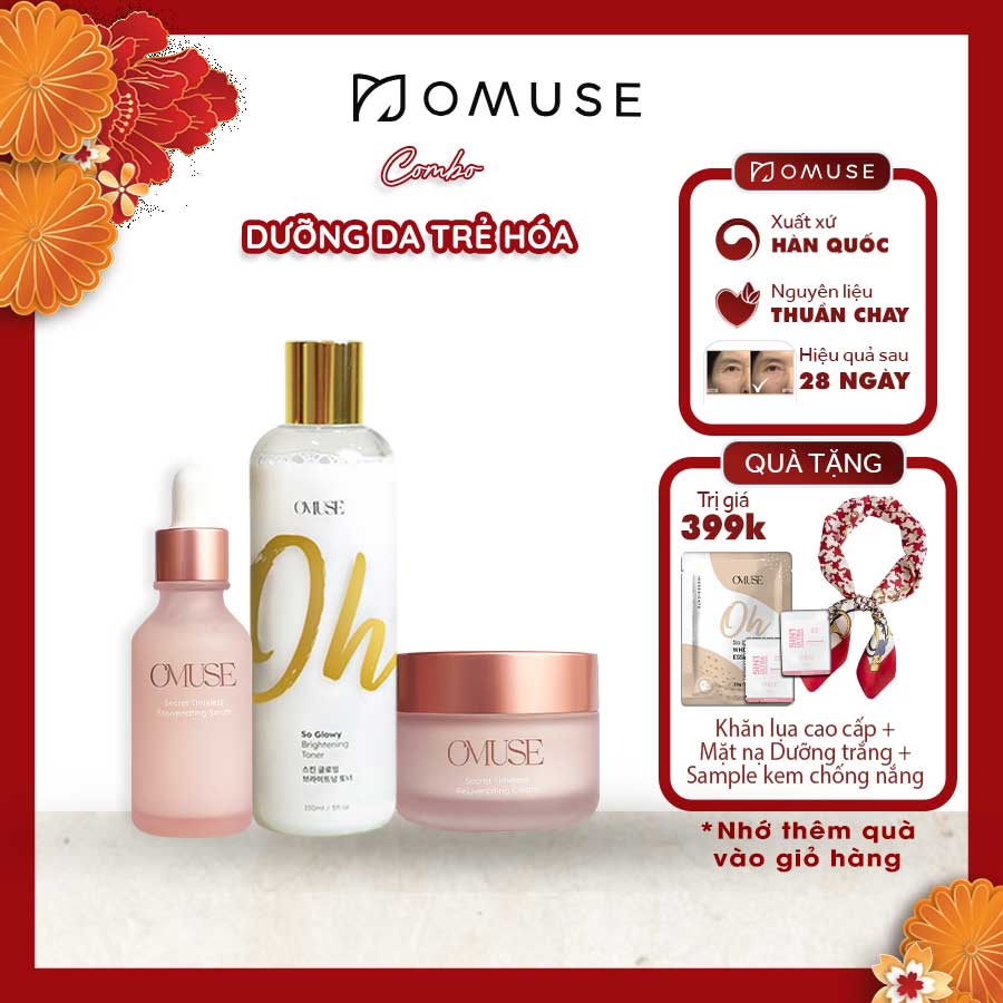 Bộ dưỡng da trẻ hóa toàn diện O’Muse Secret Timeless Rejuvenating Set