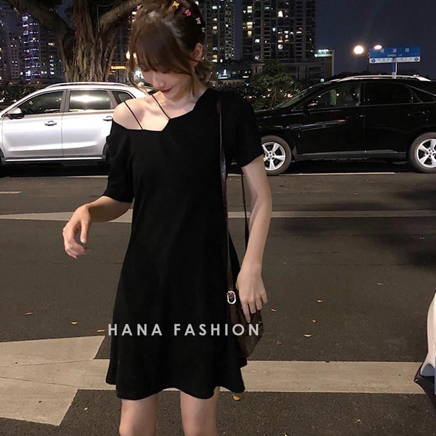 Đầm Mini Màu Đen Hana Fashion - Op008