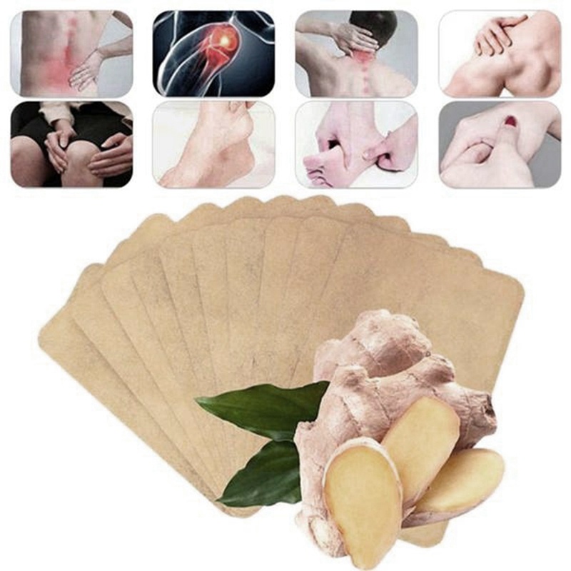 Bộ 200 Miếng Dán Gừng Thảo Dược Giúp Giảm Đau Và Cải Thiện Giấc Ngủ