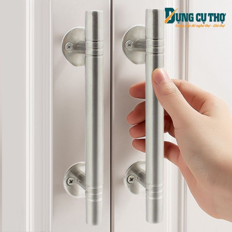 Tay nắm cửa,tay nắm cửa inox đặc cao cấp loại 1 inox sáng đặc ruột loại tốt