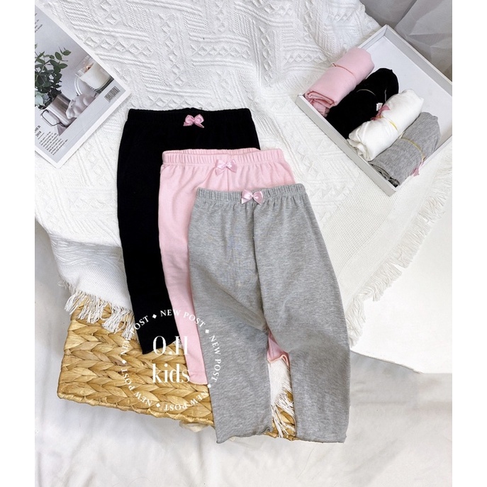 Quần legging bé gái, quần dài cho bé chất cotton co giãn 4 chiều mềm mại, thoải mái  size từ 7 đến 20kg