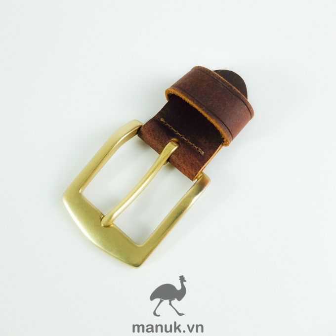Mặt thắt lưng nam đồng đúc BN3 | Bộ đầu khoá thắt lưng đồng đúc dùng cho bảng dây 3.8cm - 3.9cm
