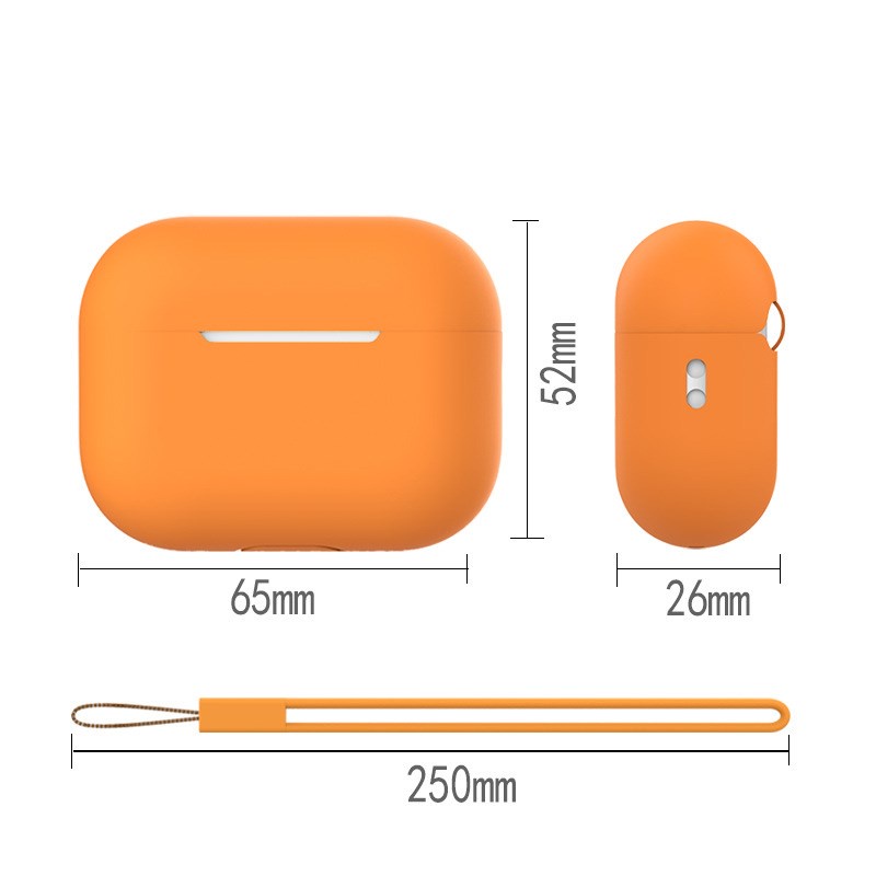 Vỏ Bảo Vệ Hộp Sạc Tai Nghe Airpods Pro 2 Bằng Silicon Dẻo Họa Tiết Sang Trọng Chống Sốc / Thất Lạc Kèm Dây Đeo Tiện Dụng