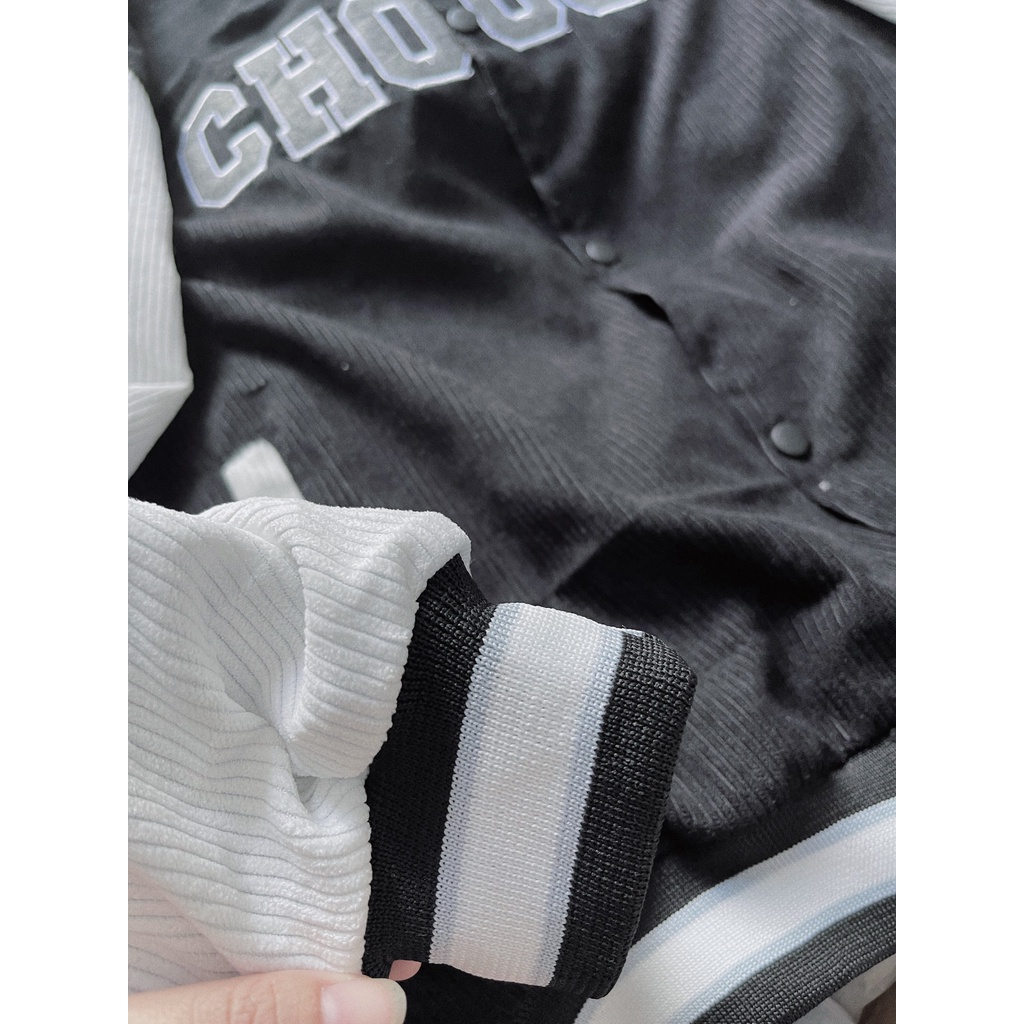 (HOT) Áo Khoác BomBer NAm Nữ Nhung Tăm Chữ Choose Và Cầu Vồng Phù Hợp Vói HS&SV | BigBuy360 - bigbuy360.vn