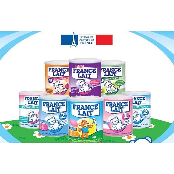 Sữa Bột France Lait 1 & 2 & 3 Pháp 400GR - Hỗ Trợ Tiêu Hóa Khỏe Mạnh Hấp Thu Tốt Hơn