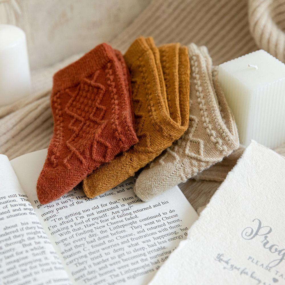 Vớ Len Cashmere Mềm Thân Thiện Với Da Thời Trang Đường Phố Thu Đông Cho Nữ