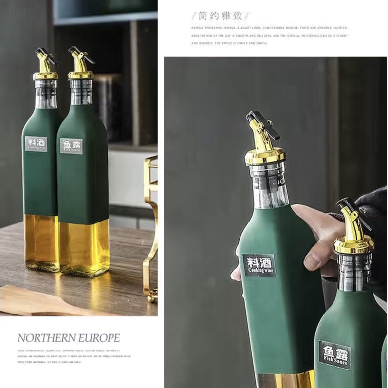 Bộ gia vị sứ xanh viền vàng 11 | 15 chi tiết nắp hình vương miệng hoàng gia