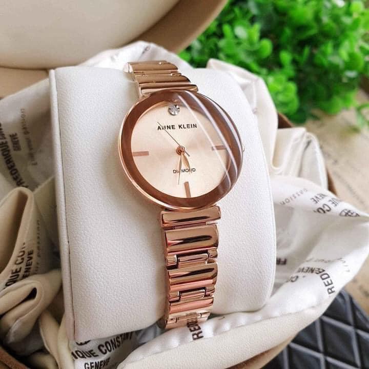 Đồng hồ nữ Anne Klein AK/2434RGRG màu vàng hồng