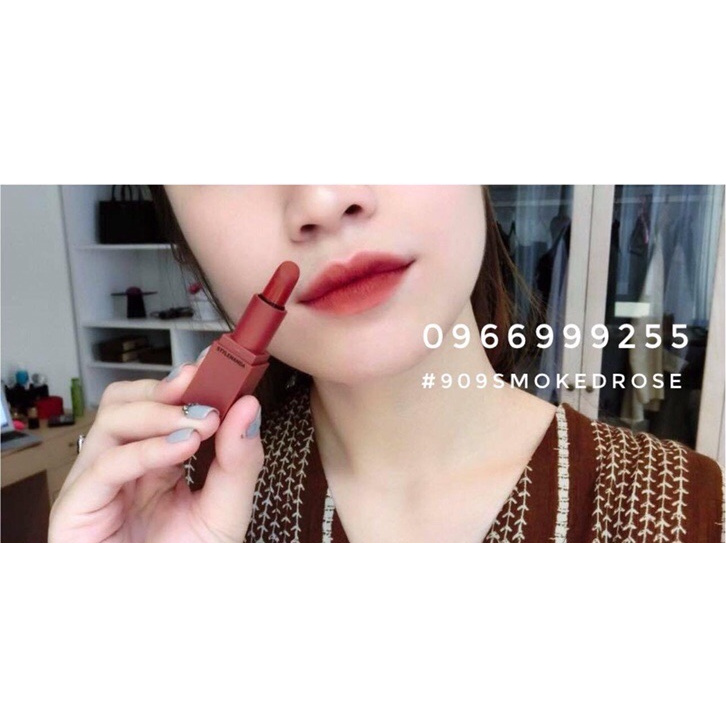 <XINH>[Vỏ Đen & Nâu] Son 3CE 909 Smoked Rose<> ĐẸP