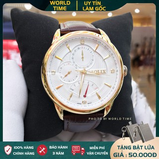 Đồng Hồ Nam Aolix AL7079G [Full Hộp +Thẻ Bảo Hành Hãng] Kính Sapphire - Chống Xước - Chống Nước - Dây Da Cao Cấp