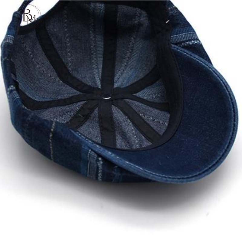 Mũ beret denim BANMA thiết kế đơn giản cho nam